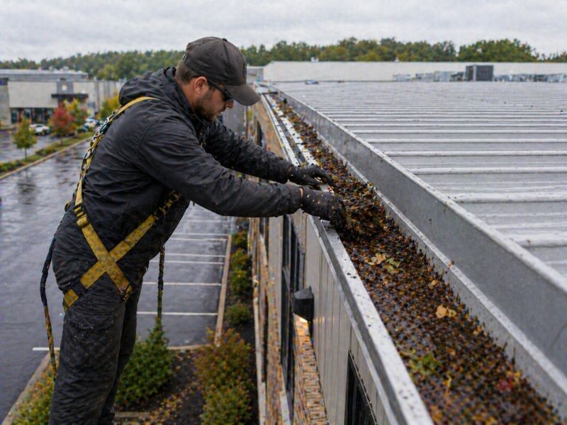 Commercial Gutter Unclogging in Mcdonough, GA