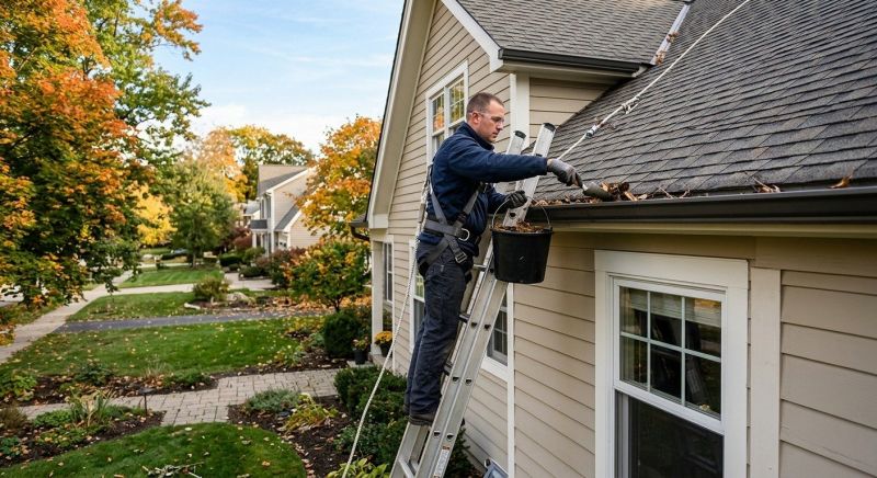 Clogged Gutter Clearing in Rochester, NY